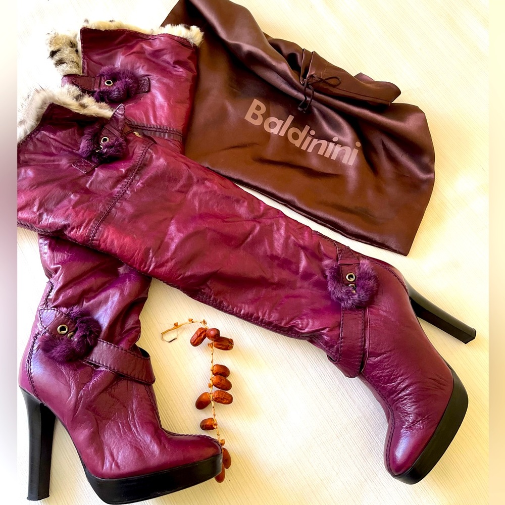 Baldinini High Heels Botforts  size 7.5 Italy